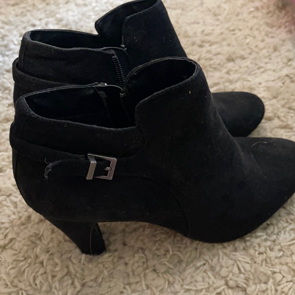 Xoxo ankle black booties. Never worn